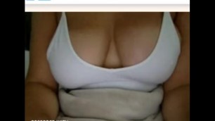 Canadian Babe with Big Tits Masturbates on Omegle