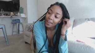 sexy black girl cumshow