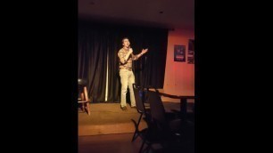 Cocky Big Cock Comedian Bludgeons Audience with Facts and Cum