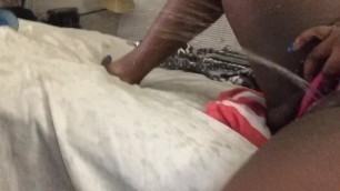 First video: Bed and Panty piss