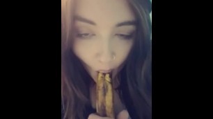 Just a cute video of me and a banana