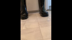 POV of my squeaky boots