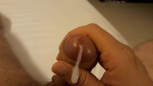 uncut cock cumshot