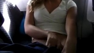 crv - woman masturbating on plane