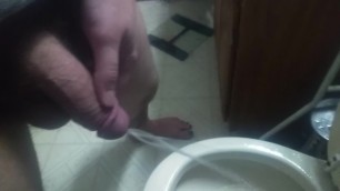 pissing after cumming