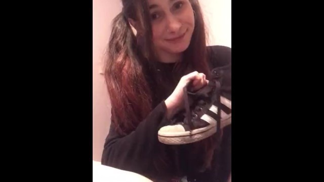 Roleplay: Young cute petite girlfriend wants you to smell her stinky feet x
