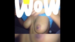 Ebony teen shakes big titties