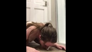 Wholesome Teen - Peeing then cleaning - What's her name?