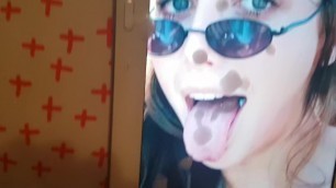 Emma Chamberlain tongue out Cum tribute #3