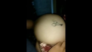 Teenage booty foreplay, ass slaps