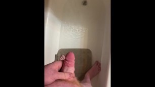 Pee in bathtub and precum