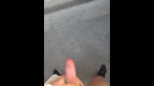 Huge Cumshot in the Street