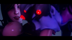 Drugs: Widowmaker x Mad Moxxi [Futa animation]