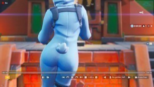 bunny brawler dancing "bunny hop" (up close)