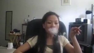 Smoking Fetish - Asian Smoke Rings