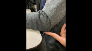 Black Girl rubs my cock