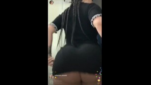 Instagram live hotty girl dance with big booty ass and boob pressed