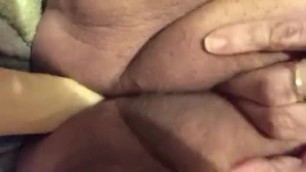 Fat slut masturbating