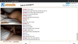 Danish Girl shows everything on Omegle