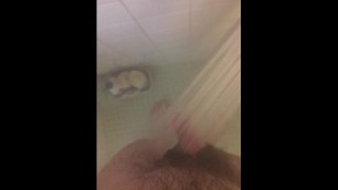 Hands-Free Shower Cumshot