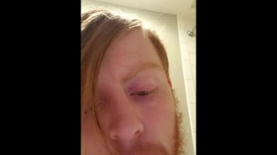 Blonde Guy is doing masturbate. Watch his eyes