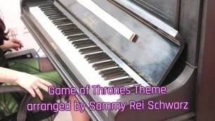 Playing my arrangement of Game of Thrones on the piano! (Safe for Work)