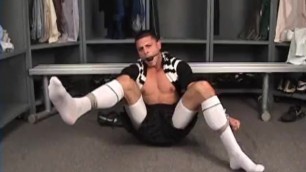 SUG Soccer player trussed up and gagged.