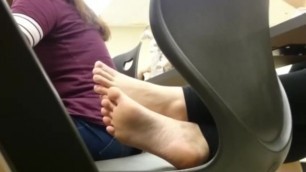 Incredible Teen Feet in Class (Rare Video)
