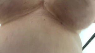 Bouncing big tits with big nipples