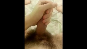 Slutty femboy with pathetic cock masturbates to the fantasy of being fucked