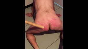 Femdom spanking pig slave