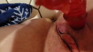 Gaping wet pussy creaming and cumming