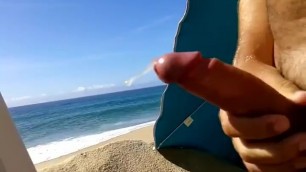 Fapping by the beach