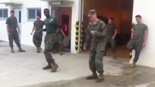 Sexy Marines dancing Shuffle