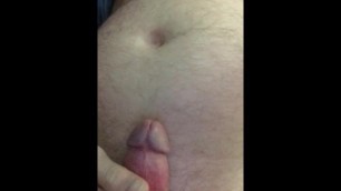 Cumming on a full gurgly belly