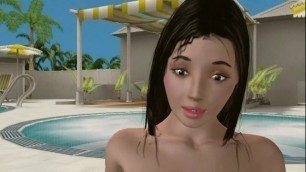 Reon Kadena - Hidden memories at the pool - Fan Edition - Mix Real/3D