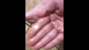 Pissing on my dirty toes and feet on my kitchen floor