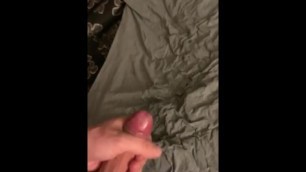 Rubbing my cock and cumshot