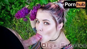 Big dick gardener filled my mouth with cum after a passionate Blowjob
