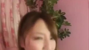 Cute Japanese Teen Fucks Herself With Dildo Through Bathing Suit