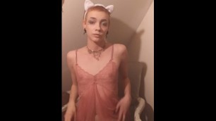 Pixie dream babe smokes cigarette and masturbates