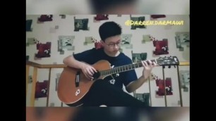 GAY BOY SINGING WHILE PLAYING HIS DICK WITH A GUITAR