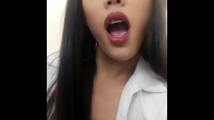 Ladyboy showing off her sexy cock