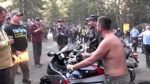 Biker Bear Group Piss Initiation