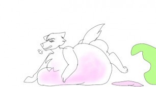 Male Furry Slime Belly Inflation With Sound - Original By: Inflation Furry