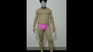 Zentai spandex underwear. Zentaisspandex man spandex underwear neon color