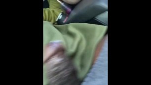 Mouth cum in car