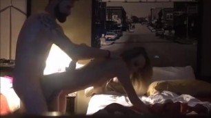 Petite blonde wife fucked at home