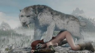 wild cat and girl sex - aela the huntress