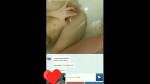 Chatroulette Young Russian in a bath